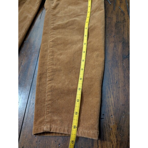 Talbots Corduroy Jeggings Camel Brown Skinny Pant Neutral Trousers Dark Academia - Picture 8 of 11